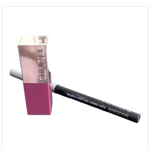 Clinique Plum Pop Lipstick and Intense Black Eyeliner Set